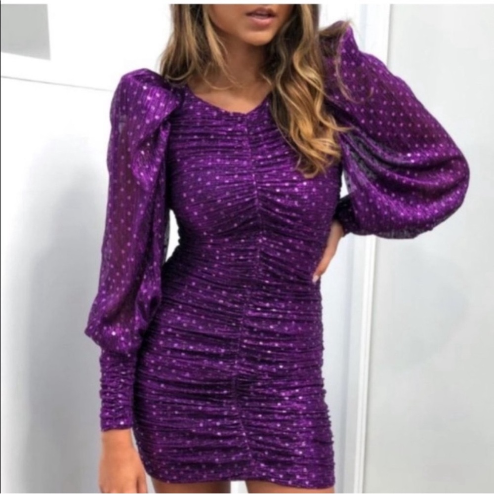For Love & Lemons La Villette Mini polka dots Dress XS